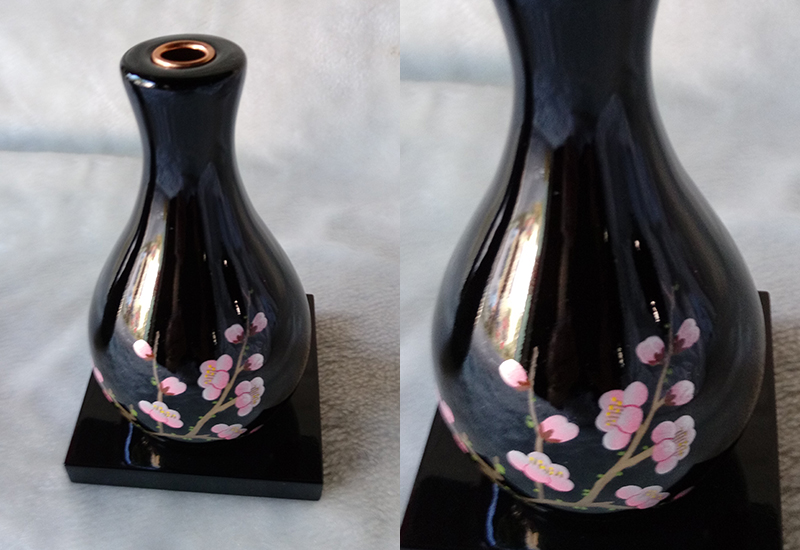 林建正 彩繪小花器-梅 