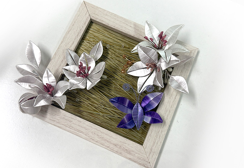 大件纏花裝置-舞花戲蝶 大件纏花裝置-舞花戲蝶