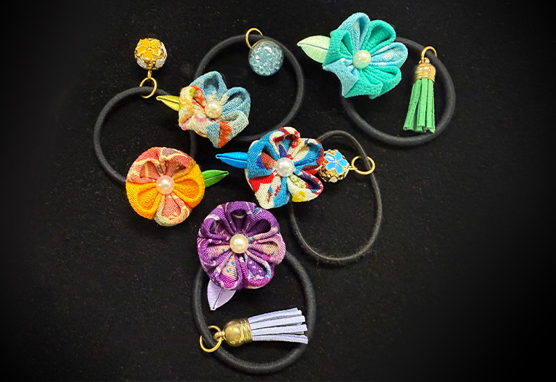 細工纏花單層髮圈 細工纏花單層髮圈