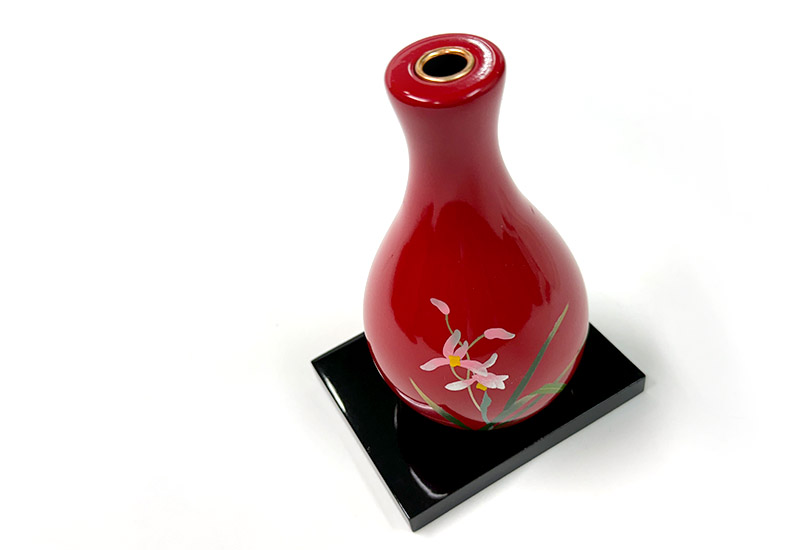 林建正 彩繪小花器-蘭 林建正 彩繪小花器-蘭