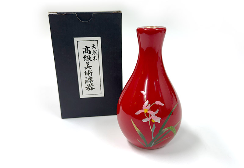 林建正 彩繪小花器-蘭 林建正 彩繪小花器-蘭