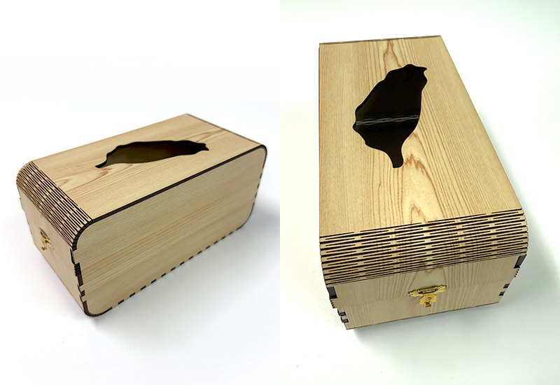 檜木紋面紙盒 檜木紋面紙盒