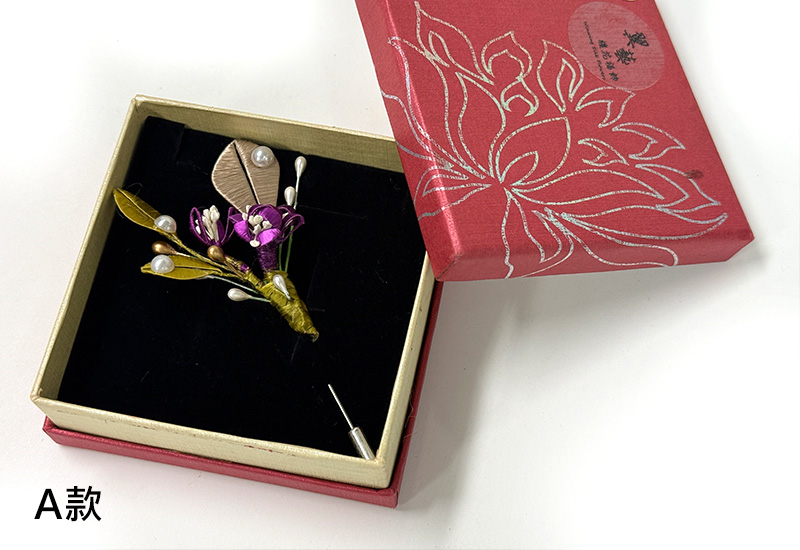 客家纏花雙花飾 客家纏花雙花飾