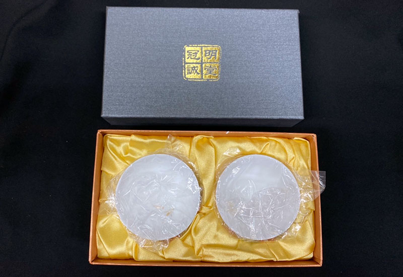 鎏金大吉大利法華彩 對杯