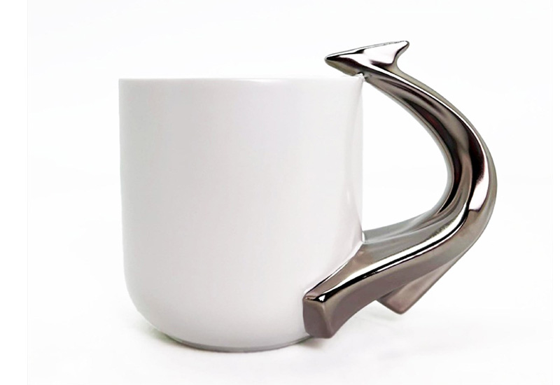 鳳凰來儀造型馬克杯(銀)