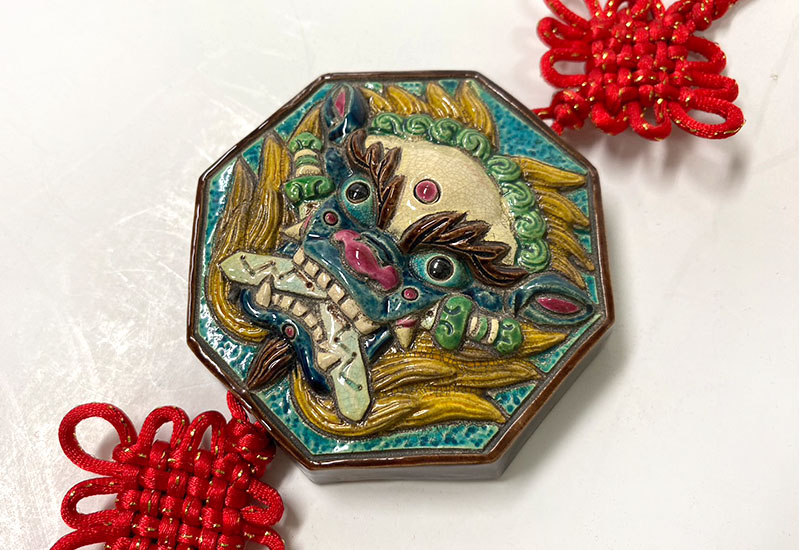 呂世仁 小雙劍 交趾陶掛飾 呂世仁 小雙劍 交趾陶掛飾