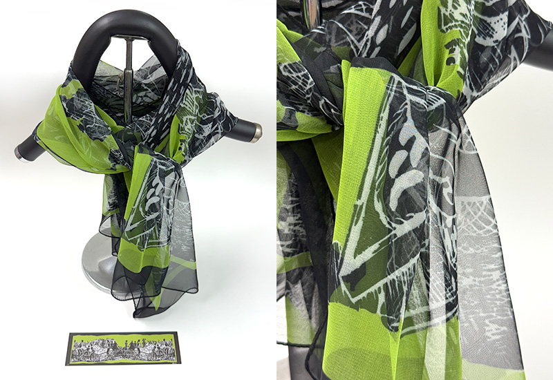 青果市場絲巾(綠)